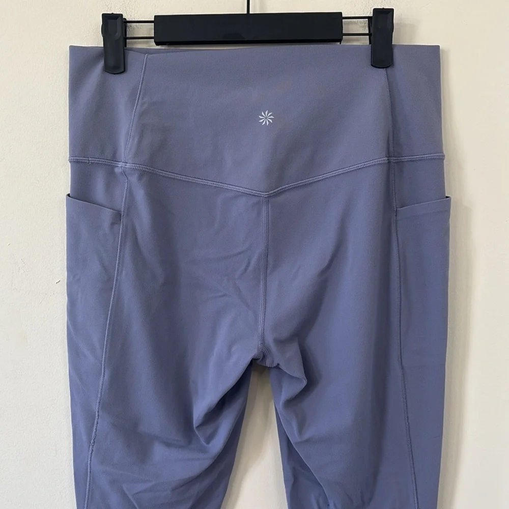 Athleta Salutation Stash High Rise 7/8 Legging Shadow Blue Size Large - Picture 8 of 11